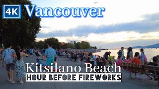 🇨🇦 Fireworks on July 22nd 2023 an hour before started at Kitsilano Beach Park in Vancouver Canada [upl. by Enellij533]