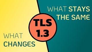 TLS 13  What Changes What stays the same [upl. by Assirral]