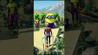 Tom Spider Regdolls Yellow minions and Yellow Spider gta5 [upl. by Orfield]