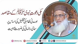 مکی دعوتِ نبوی ﷺ کے مقاصد اور مدنی نظام کی تشکیل کی اساس پر سماجی رہنمائی کی ضرورت و اہمیت [upl. by Anders452]