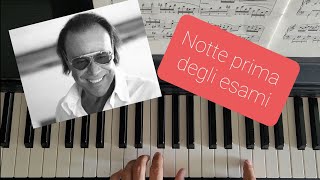 Notte prima degli esami Venditti  piano tutorial  INTRO [upl. by Aizahs434]