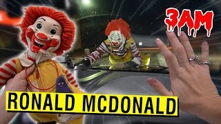 DO NOT GO TO MCDONALDS AT 3AM CHALLENGE RONALD MCDONALD CHASED US [upl. by Ahsenad721]