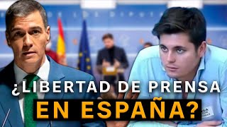 Manifestación contra PEDRO SANCHEZ la verdad sobre la libertad de prensa en España  Vito Quiles [upl. by Gurolinick]