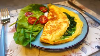 Delicious Omelette for Breakfast  Omelette with Lemon Dill Sauce  Easyvideo [upl. by Wallach]