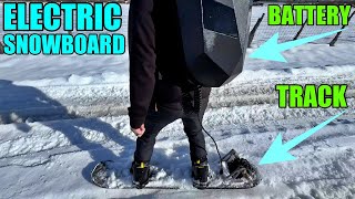 How Good Are ELECTRIC SNOWBOARDS  Cyrusher Ripple [upl. by Idnil492]