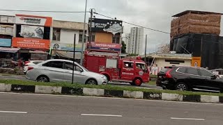 Jentera bomba Sukarela Malaysia Volunteer Fire Truck Emergency Responding [upl. by Iliam]