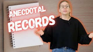 What Are Anecdotal Records [upl. by Ahsot960]