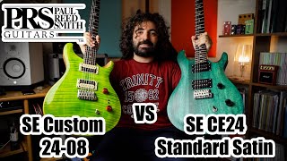 PRS SE CE24 Standard Satin vs PRS SE Custom 2408 [upl. by Dorcus]