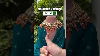 Matching jewellery with dress clour fashionstyle fashiondesigner fashionable [upl. by Deys]