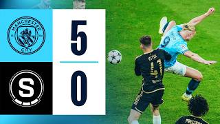 HIGHLIGHTS Man City 50 Sparta Prague  Haaland wonder goal as super City hit five [upl. by Mario]