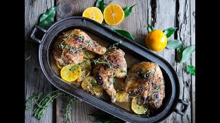 Arabic Recipe Roasted Chicken with Sumac and Lemon [upl. by Nylloh455]