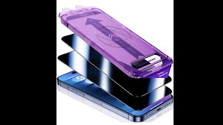 UniqueMe iPhone 15 pro privacy glass screen protector [upl. by Adnilreh]