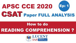 Full solution of CSAT paper  APSC CCE 2020  Episode 1 [upl. by Yllier854]