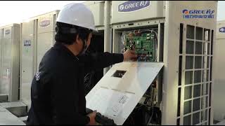 Gree GMV5 VRF Maintenance  Ⅲ20 Connecting electric components [upl. by Ekoorb752]