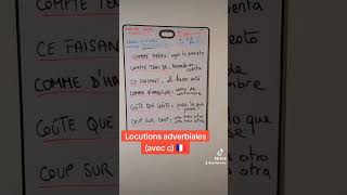 locutions adverbiales [upl. by Michaele]