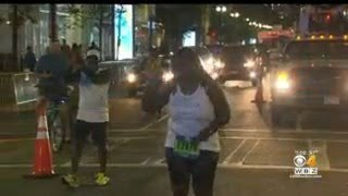 Boston Marathon Runners Celebrate Finishing Unforgettable Marathon [upl. by Aicenav815]