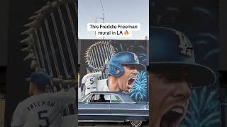 This Freddie Freeman mural is special via ₲ustavoTT [upl. by Auqinal]