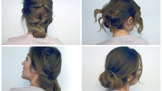 4 acconciature FACILI e VELOCI per capelli mediolunghi 🌟 [upl. by Estele]