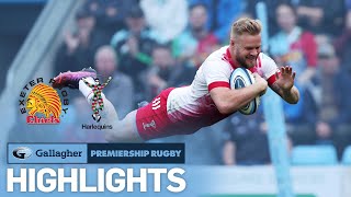 Exeter Chiefs v Harlequins  HIGHLIGHTS  Finishing Off with 7 TRIES  Gallagher Premiership 202122 [upl. by Nuoras]