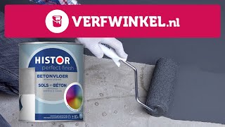 Hoe schilder je je betonvloer met Histor Perfect Finish  TUTORIAL  Verfwinkelnl [upl. by Halla]