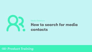 Media Relations How to Search for Media Contacts [upl. by Gaspard949]