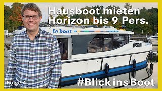 Hausboot mieten – Blick ins Boot Le Boat Horizon 4 [upl. by Aikem]