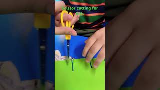 Scissor cutting for kids importance first lesson scissor cutting [upl. by Elisee928]