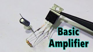 Make Audio Amplifier Using Only One Mosfet  Basic For The Beginners [upl. by Rosana]