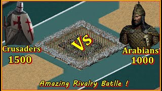 Stronghold Crusader Arabian Army vs Crusader Army strongholdgaming history strongholdcrusader [upl. by Pournaras]