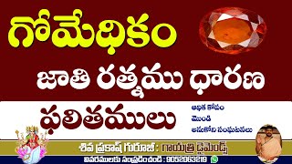 Gomedhikam Benifits  గోమేధికం రత్నము ఫలితములు [upl. by Gnek]