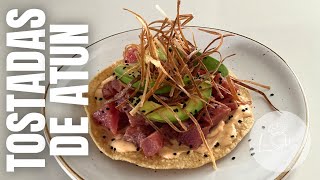 TOSTADAS DE ATUN en 10 minutos [upl. by Abbotsen]