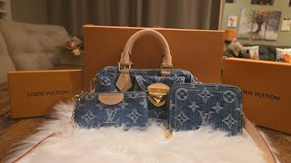 Louis Vuitton Denim Collection Late Unboxing 💙louisvuitton lv denimbag lateunboxing [upl. by Anikehs485]