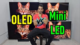 OLED vs Mini LED en Smart TVs  ¿Cuál es Mejor QD OLED y WOLED vs Mini LED [upl. by Sudoeht]