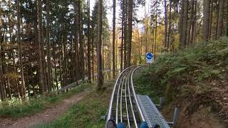 Chiemgau Coaster Rodelbahn in Ruhpolding  Mitfahrt [upl. by Amerak]