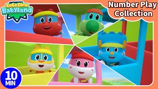 Learn Number w GoGo Dino Babyland  E1315  Nursery Rhymes  Education for Kids  Shape Challenge [upl. by Ahtaga]