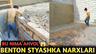 BETON QUYISH STYASHKA  httpstmeHUNARMANDtv87 NARXLARI 2024  БЕТОН СТЯЖКА КУЙИШ НАРХЛАРИ [upl. by Cirted]