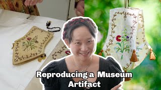 Lets make the Rijksmuseum Reticule AKA Regency Handbag with its Hidden Sides  history of pockets [upl. by Sweyn]