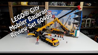 Review LEGO Mobiler Baukran 2024 City Set 60409 [upl. by Vallonia548]