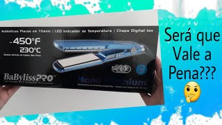 Prancha Larga Baby liss Pro Nano Titanium 34 [upl. by Egduj]