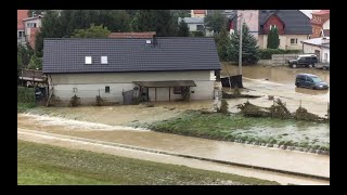 Uszkodzony most Nysa 16 09 2024 Opolskie Powódź dzień trzeci  zbiornik wały Białka [upl. by Aevin]