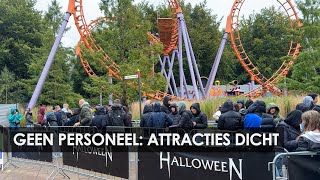 Walibi sluit attracties vanwege personeelstekort dramatisch aanbod Halloween Fright Nights 2023 [upl. by Annadiane443]