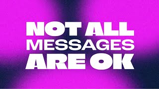 Not all messages are ok  stay safe online [upl. by Tolland]