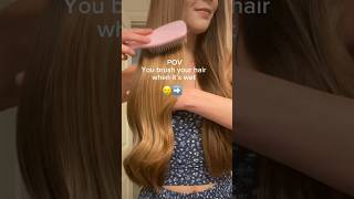 ❌Get all of your tangles out BEFORE wetting your hair 😊 haircare healthyhair haircareroutine [upl. by Laidlaw]