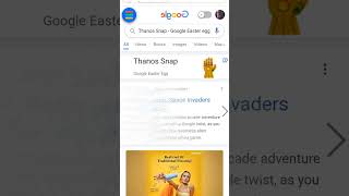 Thanos snap Google Easter egg [upl. by Frissell103]