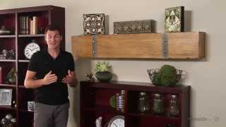 Belham Living Rustic Timber Beam Fireplace Mantel  Product Review Video [upl. by Womack]