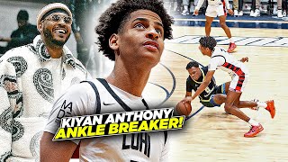 Kiyan Anthony Ends 2023 w ANKLE BREAKER In Front of Carmelo [upl. by Ocram836]