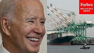 ‘Good Deal For The United States Of America’ President Biden Celebrates New ILWUPMA Contract [upl. by Tnomal]