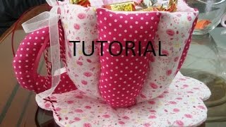 TAZZA IN STOFFA TUTORIAL [upl. by Joey189]