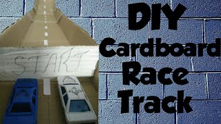 DIY Cardboard Race track for Toy cars [upl. by Sucramed]