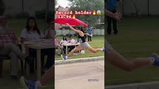 Triple jump all India University games trending music shorts trap viralsong track jump army [upl. by Akeemaj]